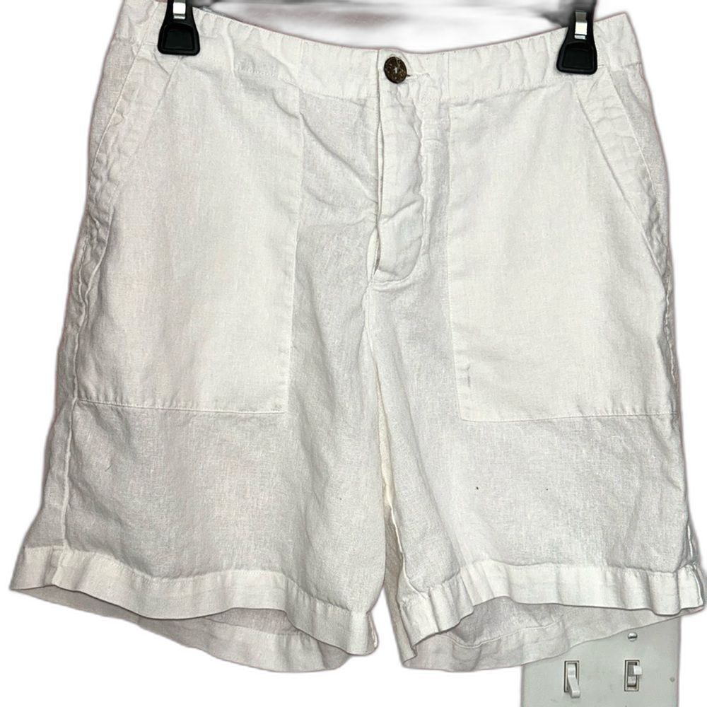 Patagonia Women’s 100% Hemp Shorts size 6 High Waist Ivory Outdoor Hiking Beach